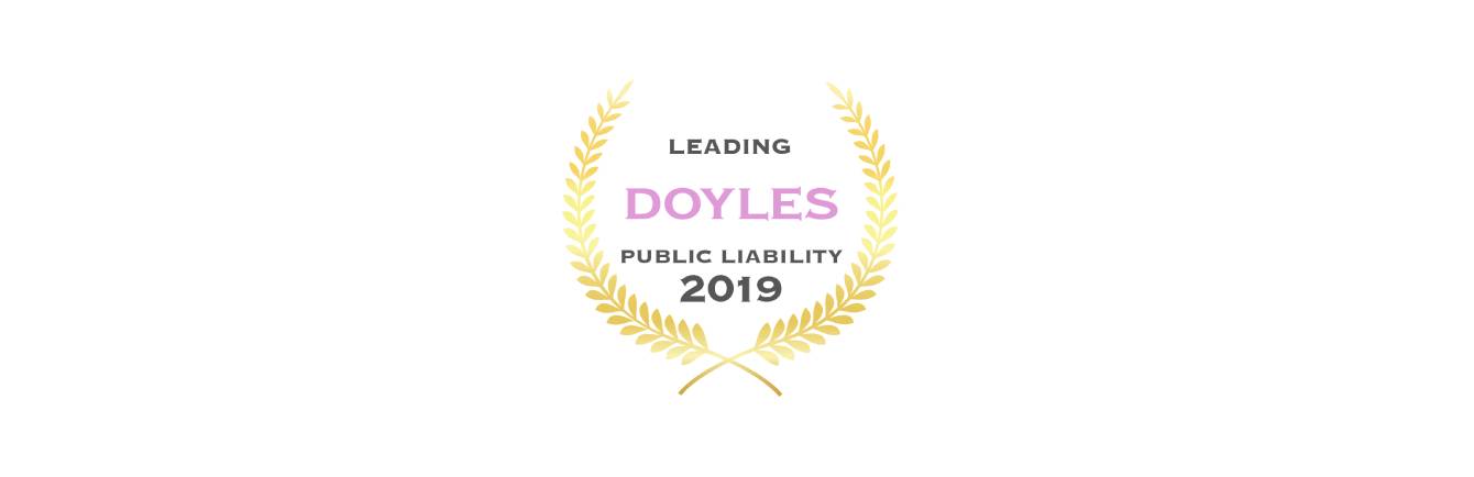 Burgan Lawyers ranked highly as a Recommended Personal Injury Law Firm again in Doyle’s Guide 2019